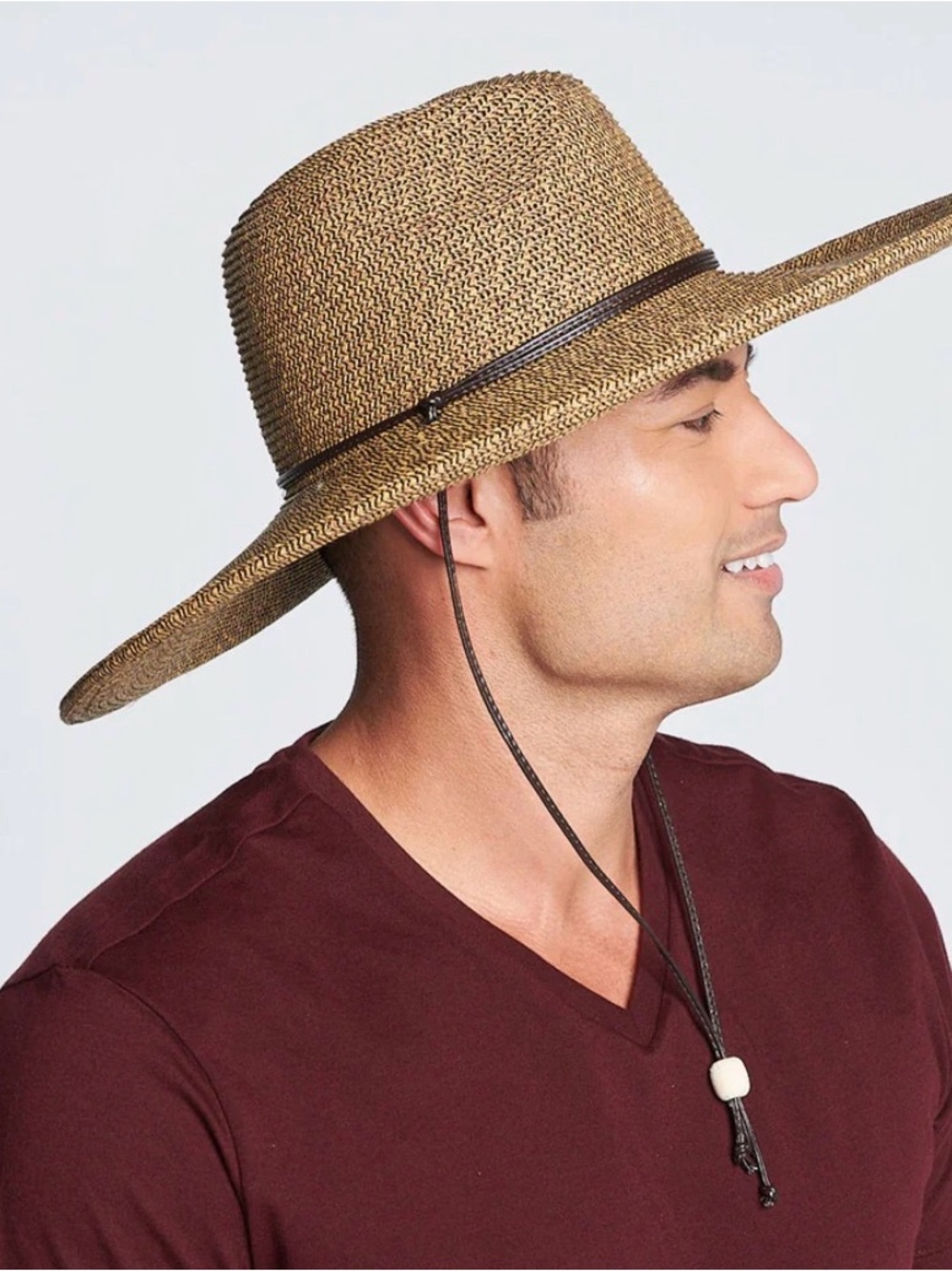 El Campo 5" Brim Sun Hat UPF50 Sun Protection with Chin Cord by San Diego Hat Co - Picture 7 of 15